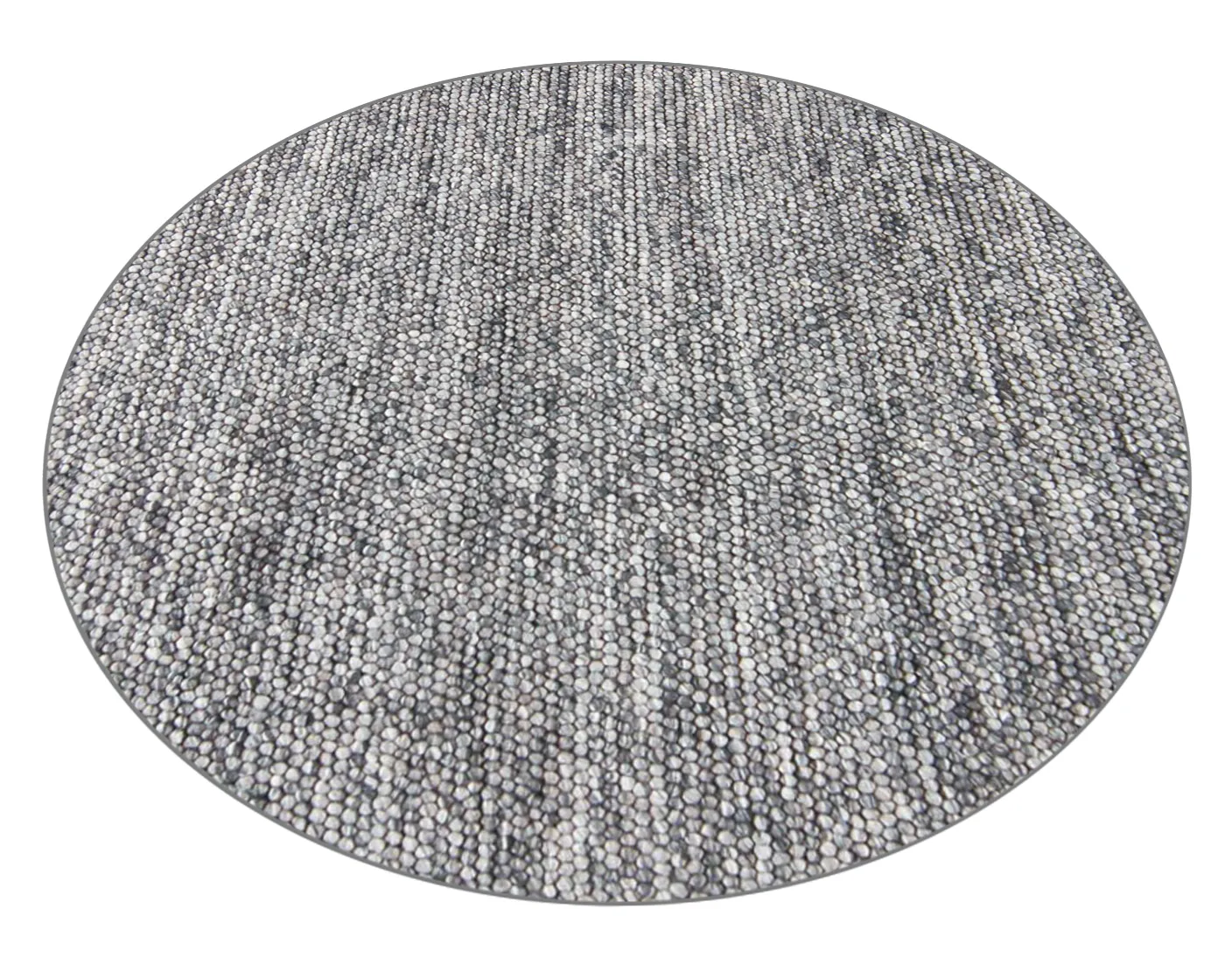 Ronde vloerkleden - Avafors Wool Bubble (grijs)