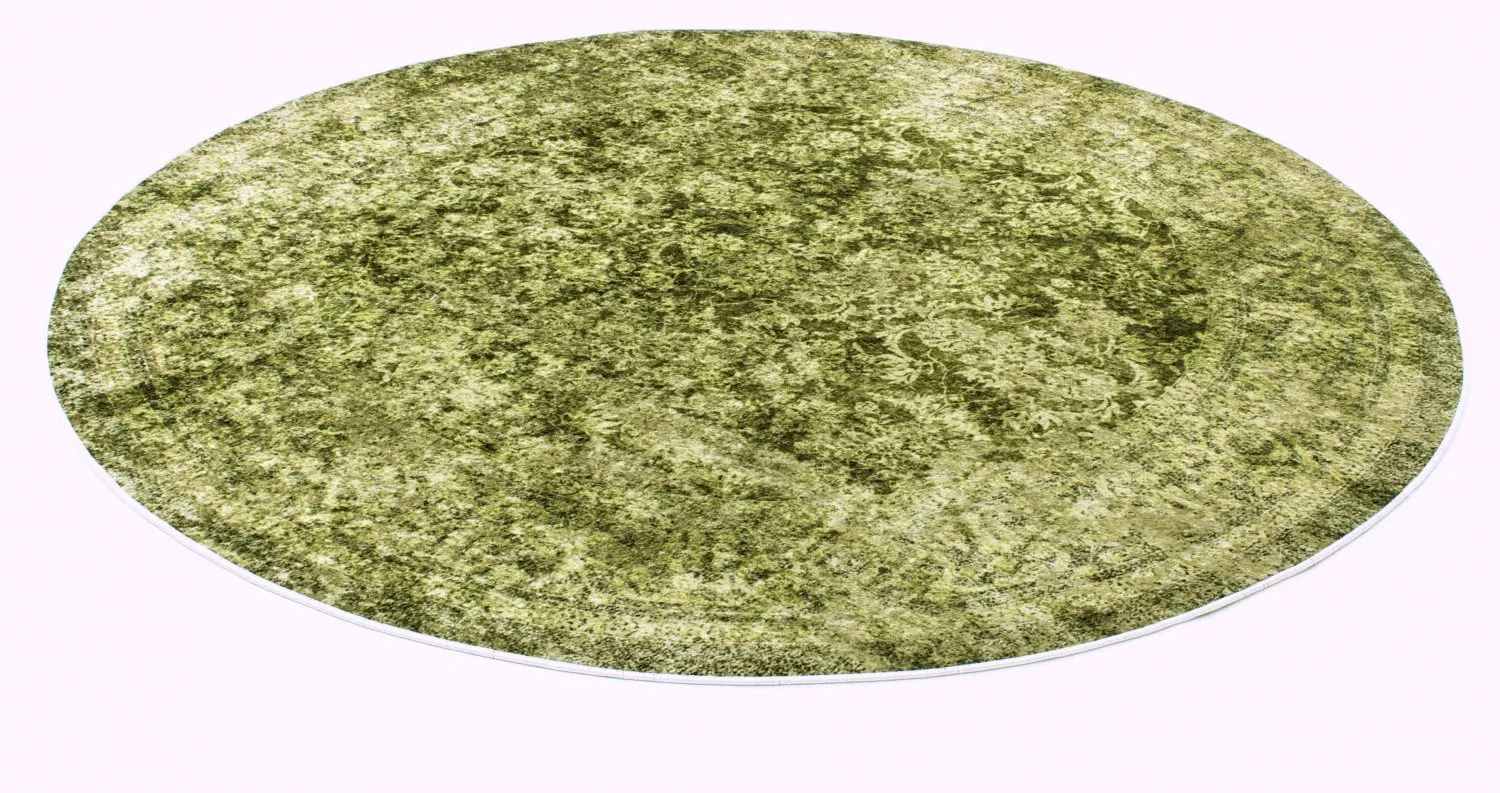 Rond vloerkleed - Denizli (groen)