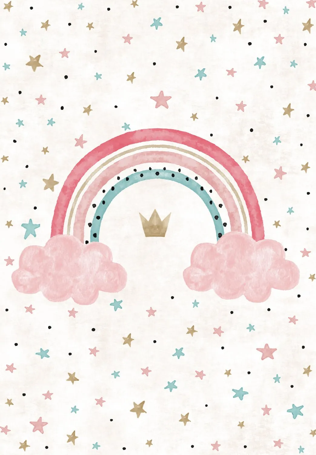 Kindervloerkleed - Rainbow (multi)