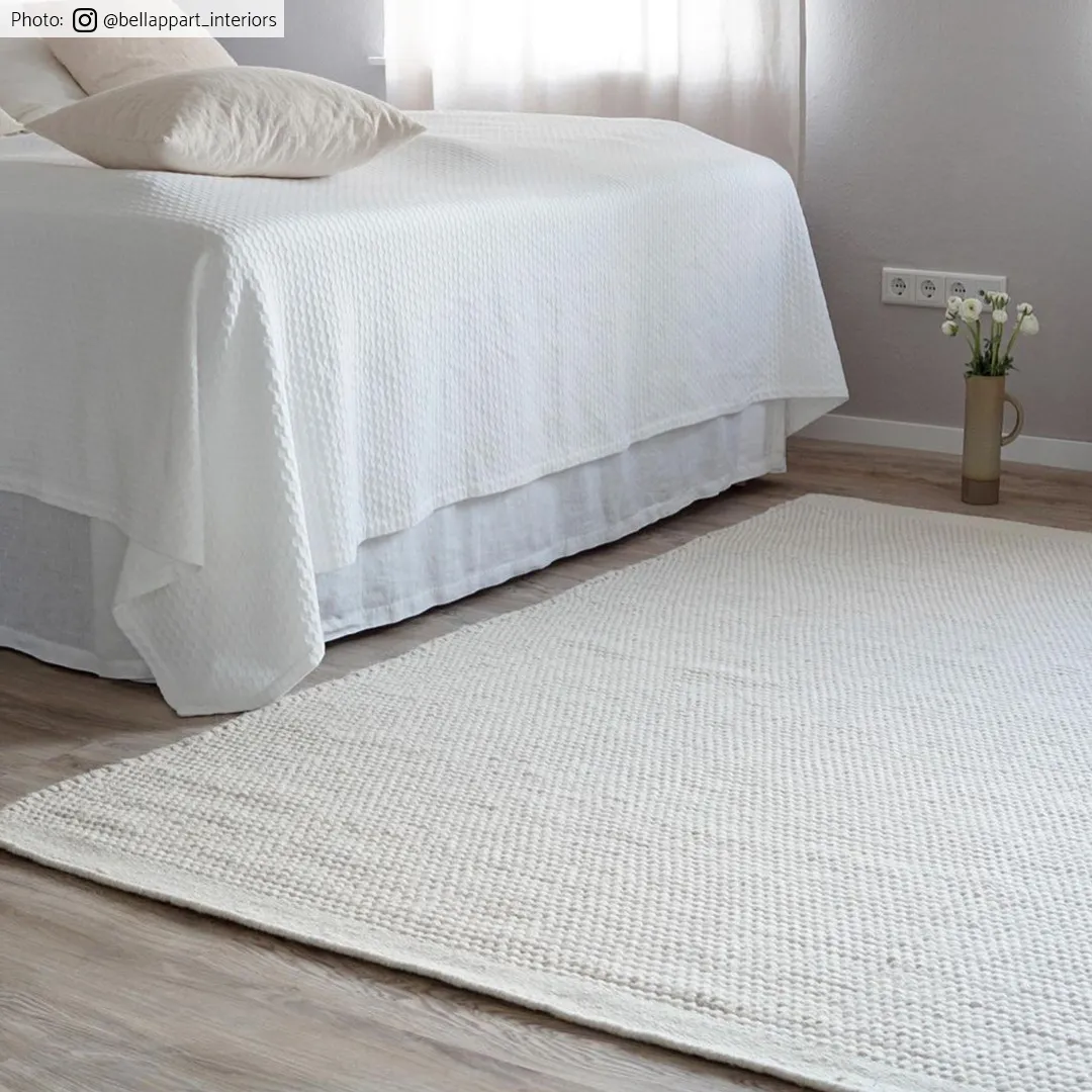 Wollen-vloerkleed - Coastal (wit)