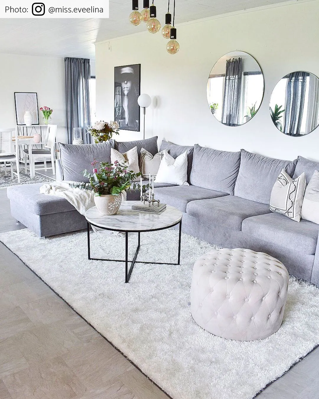 Hoogpolig vloerkleed - Cosy (wit)