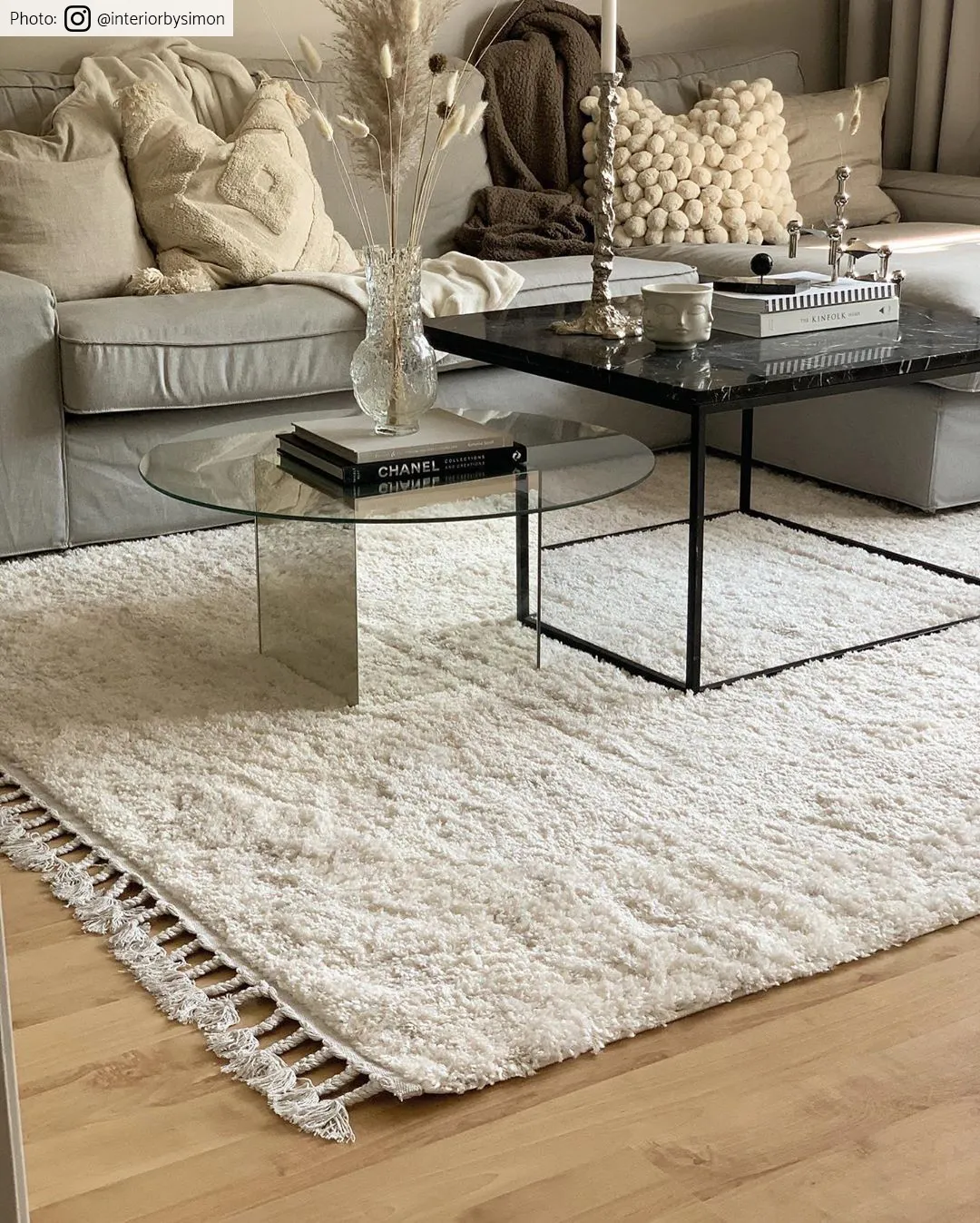 Hoogpolig vloerkleed - Orellana (beige)