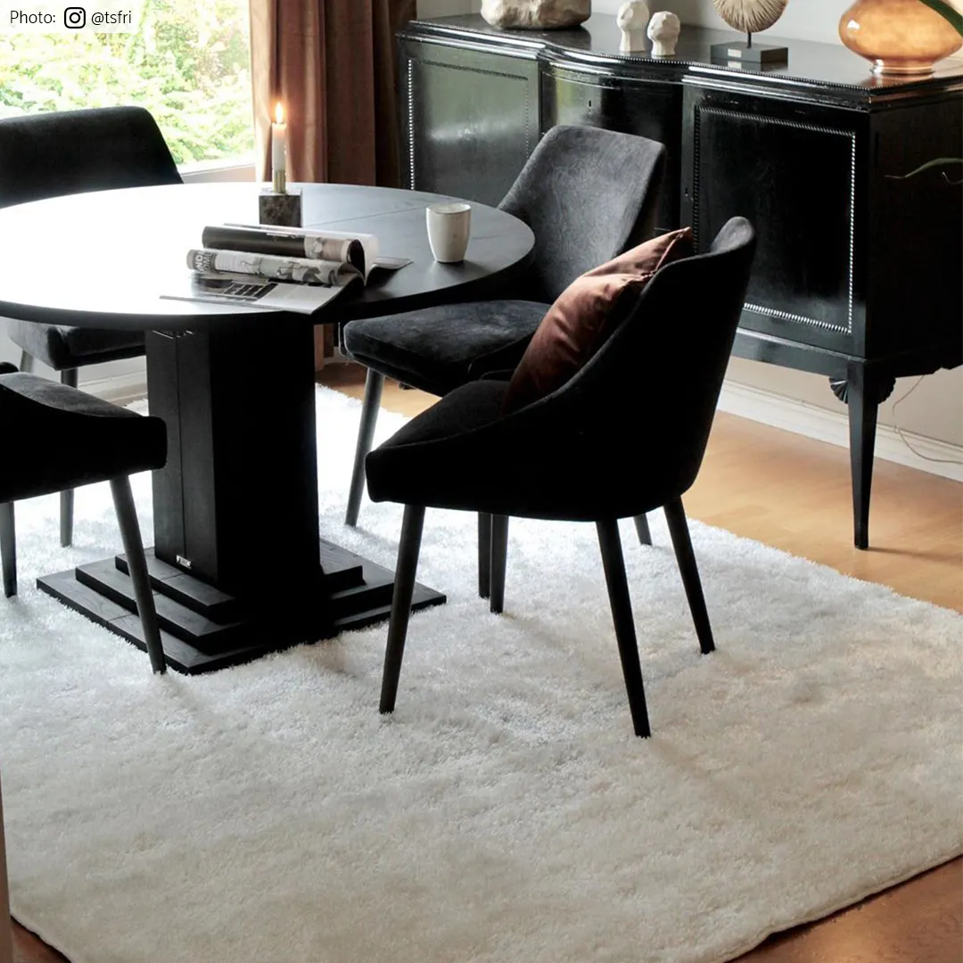 Hoogpolig vloerkleed - Cosy (wit)