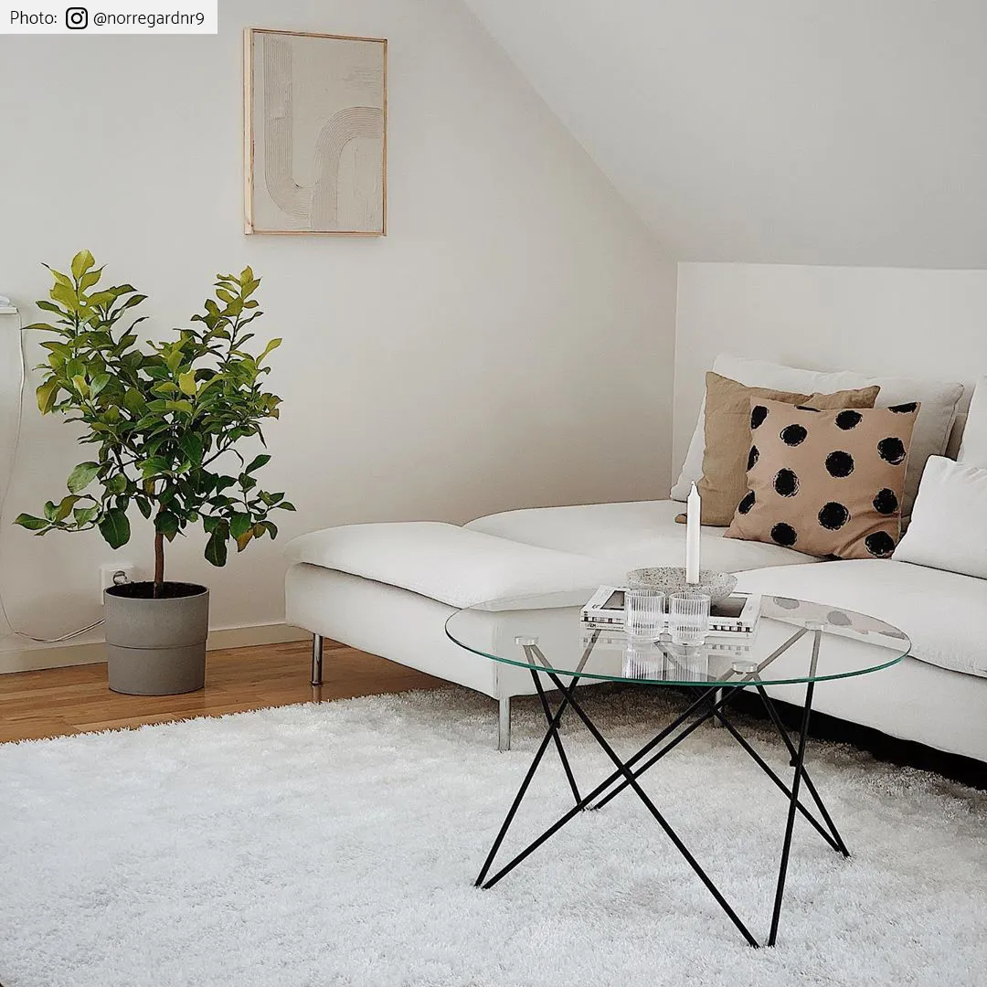 Hoogpolig vloerkleed - Cosy (wit)