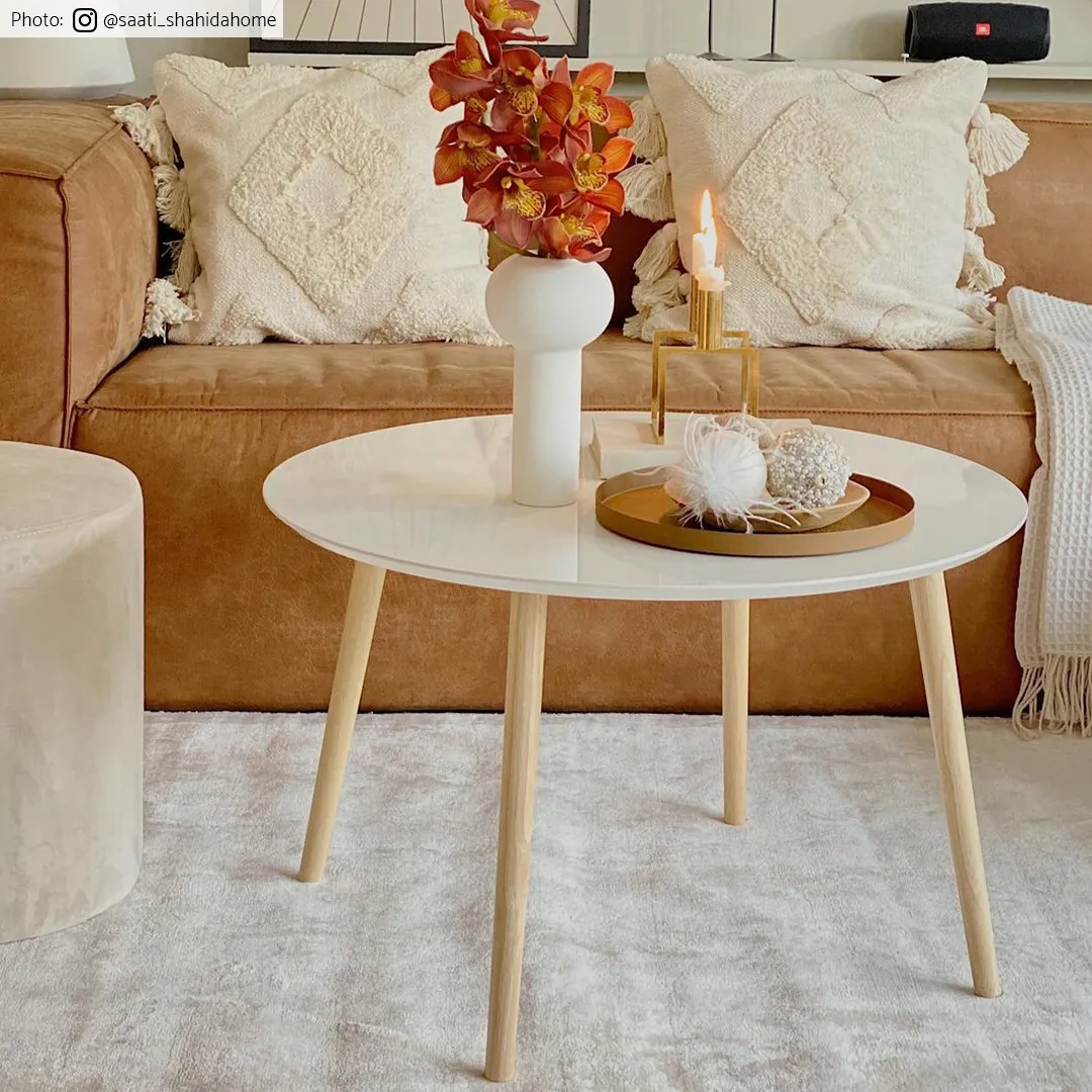 Rond vloerkleed - Jodhpur Special Luxury Edition Viscose (lichtbeige)