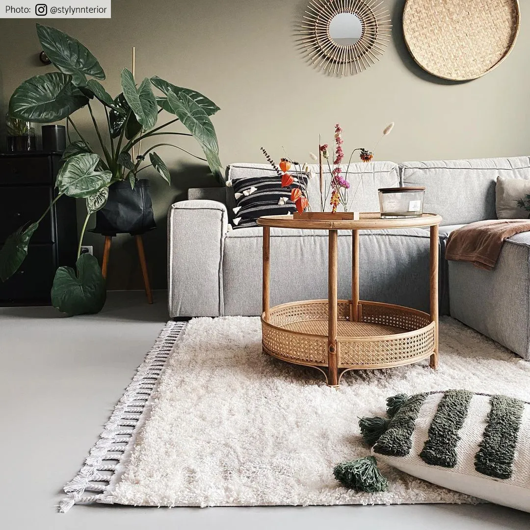 Hoogpolig vloerkleed - Orellana (beige)