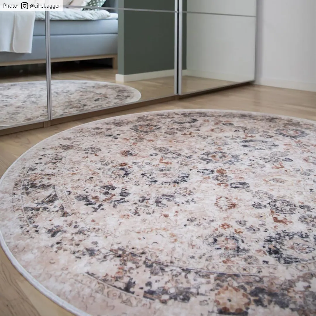 Rond vloerkleed - Toujane (grijs)