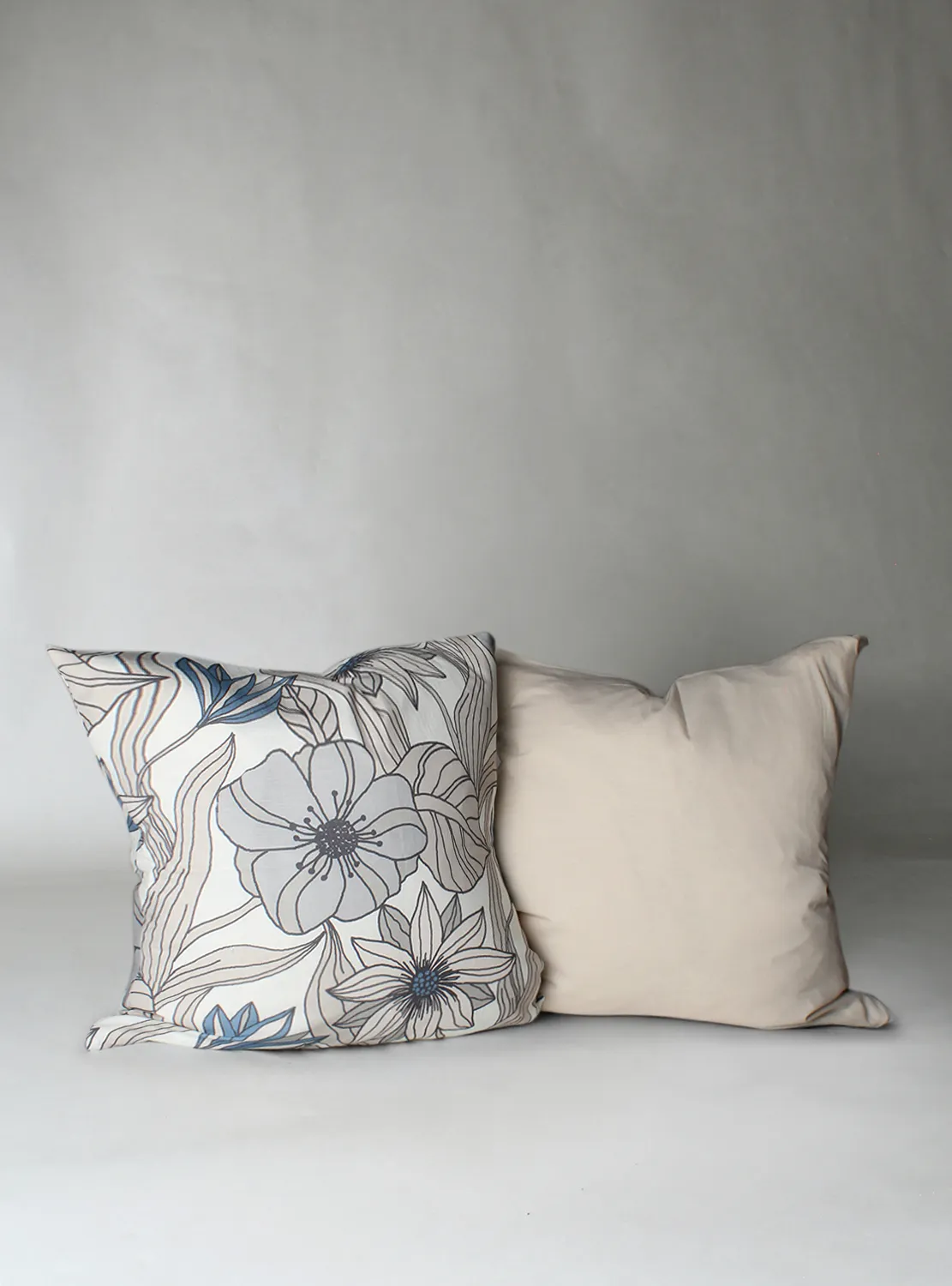 Kussensloop x 2 - Aurelia (blauw)