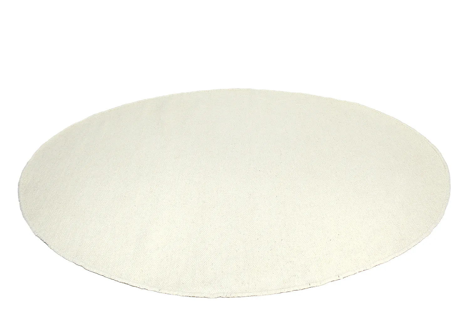 Ronde vloerkleden - Dhurry (wit)
