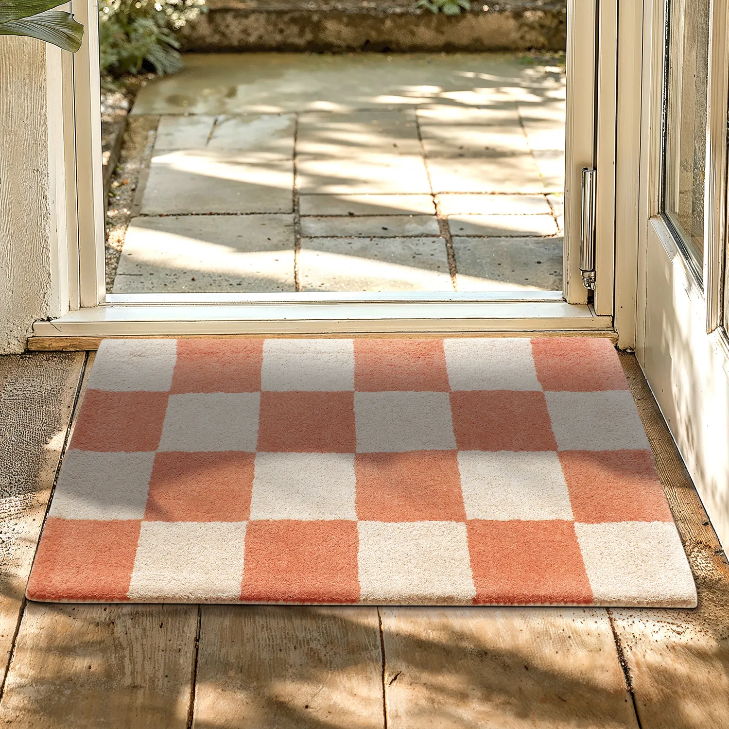 Deurmat - Lovre (rood/beige)