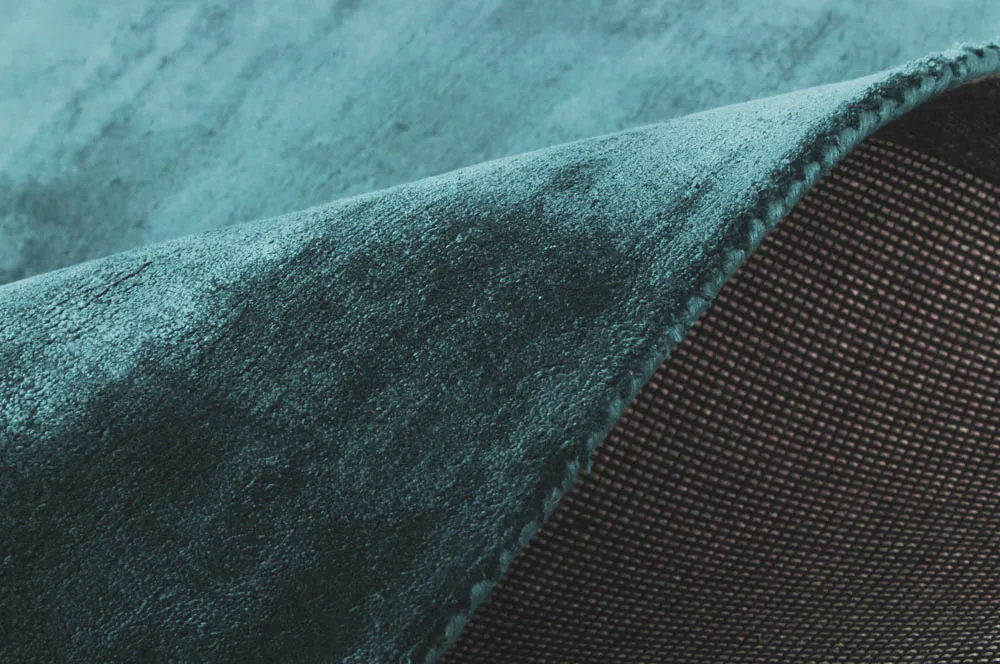 Viscose-vloerkleed - Jodhpur Special Luxury Edition (turkoois)