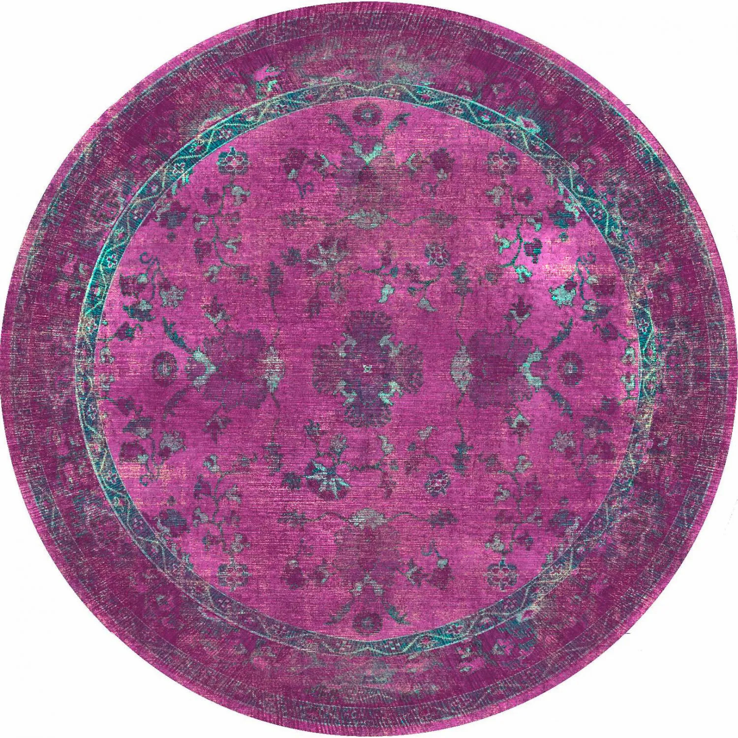 Rond vloerkleed - Gombalia (paars)