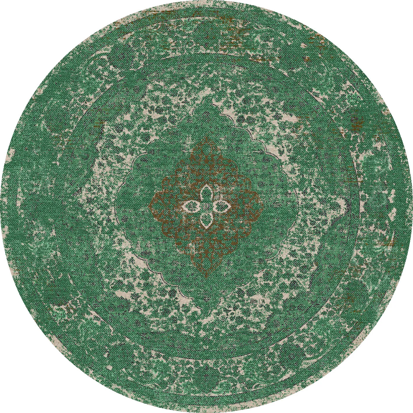 Rond vloerkleed - Lainey (groen)