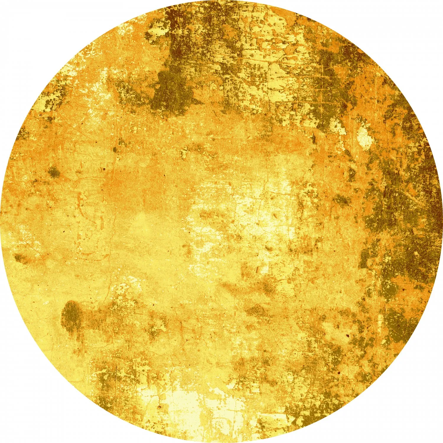 Rond vloerkleed - Salitto (goud)