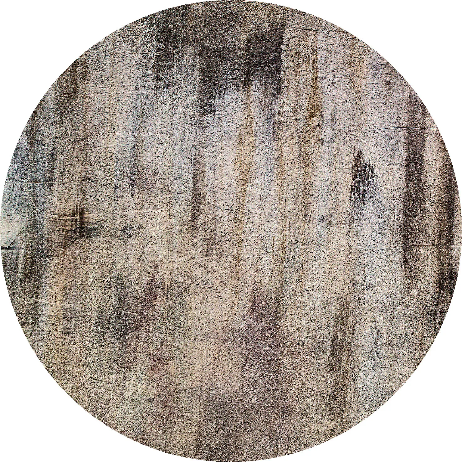 Rond vloerkleed - Polia (grijs/bruin)