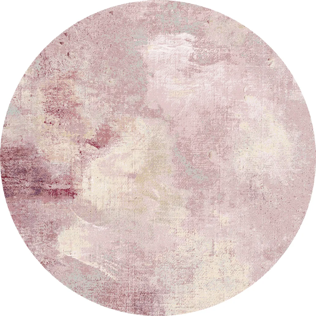 Rond vloerkleed - Mogoro (roze)