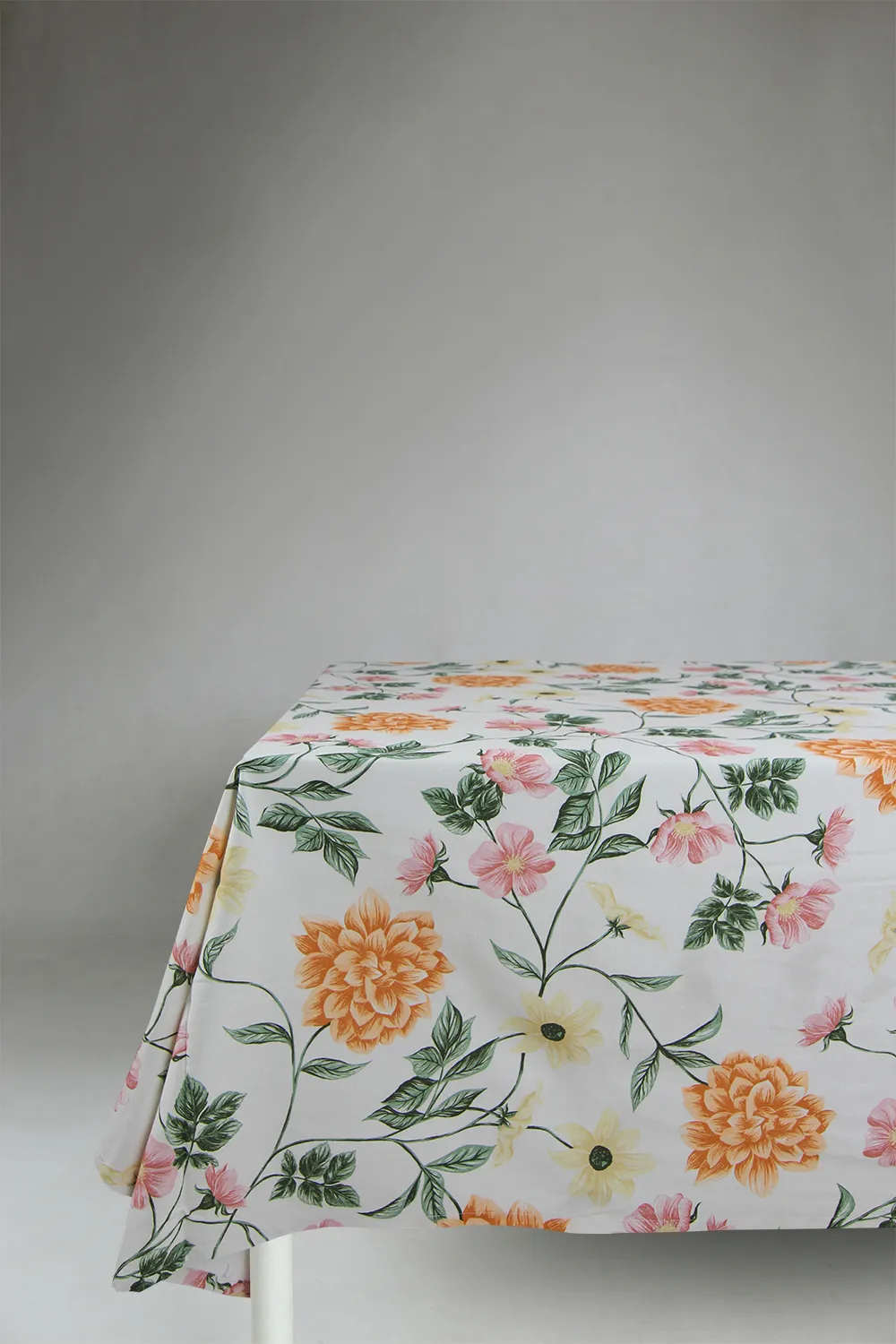 Katoenen tafelkleed - Dahlia (oranje)