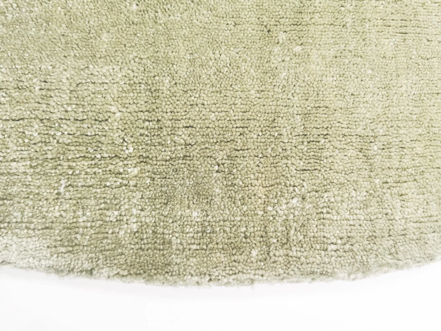 Rond vloerkleed - Recycled PET with viscose look (mint)