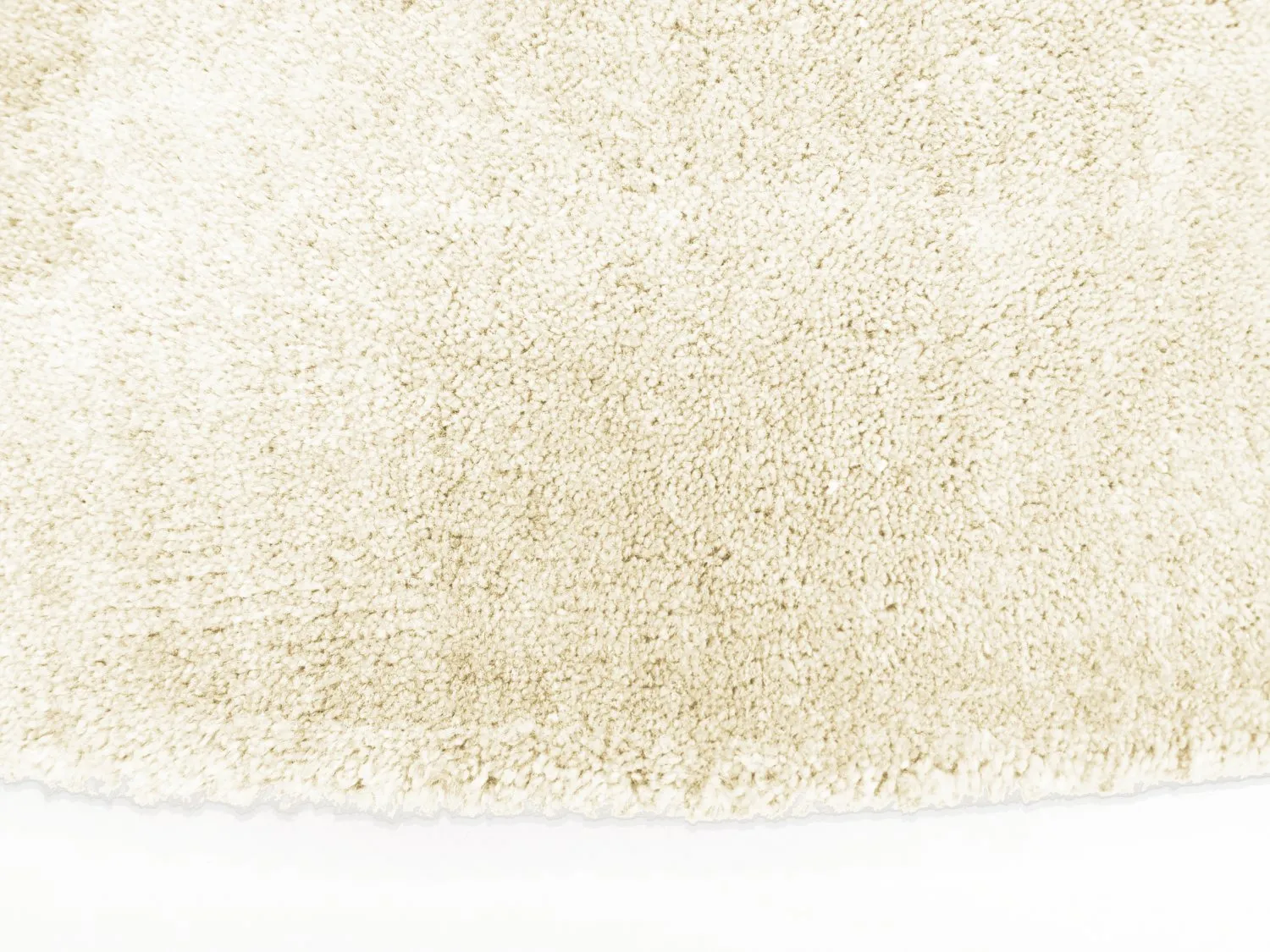 Rond vloerkleed - Recycled PET with viscose look (offwhite)
