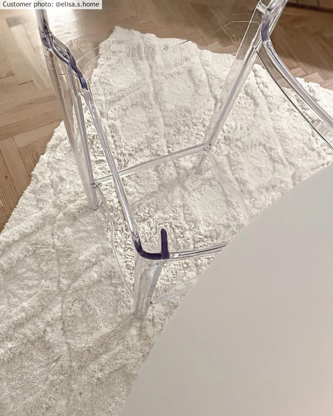 Hoogpolig vloerkleed - Everett (offwhite)