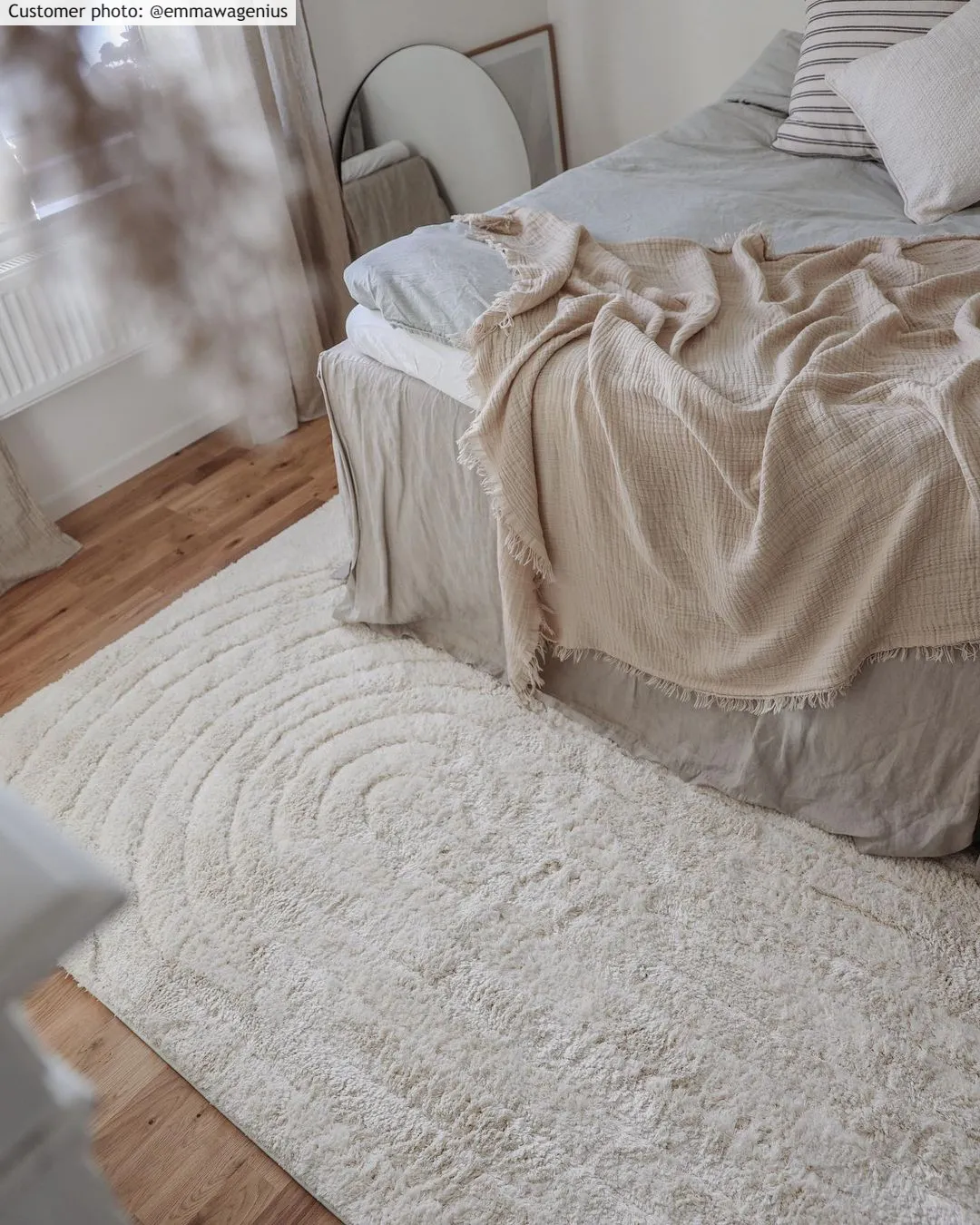 Hoogpolig vloerkleed - Evora (offwhite)