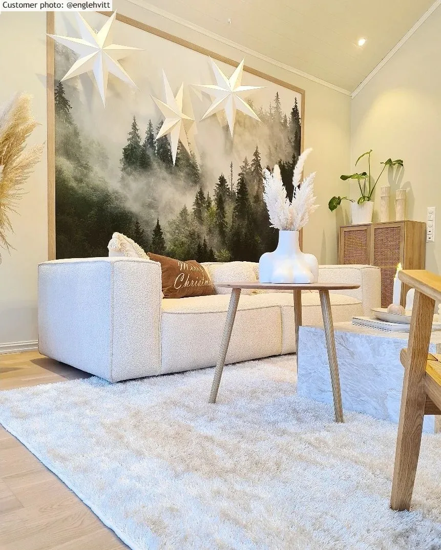 Hoogpolig vloerkleed - Cosy (wit)