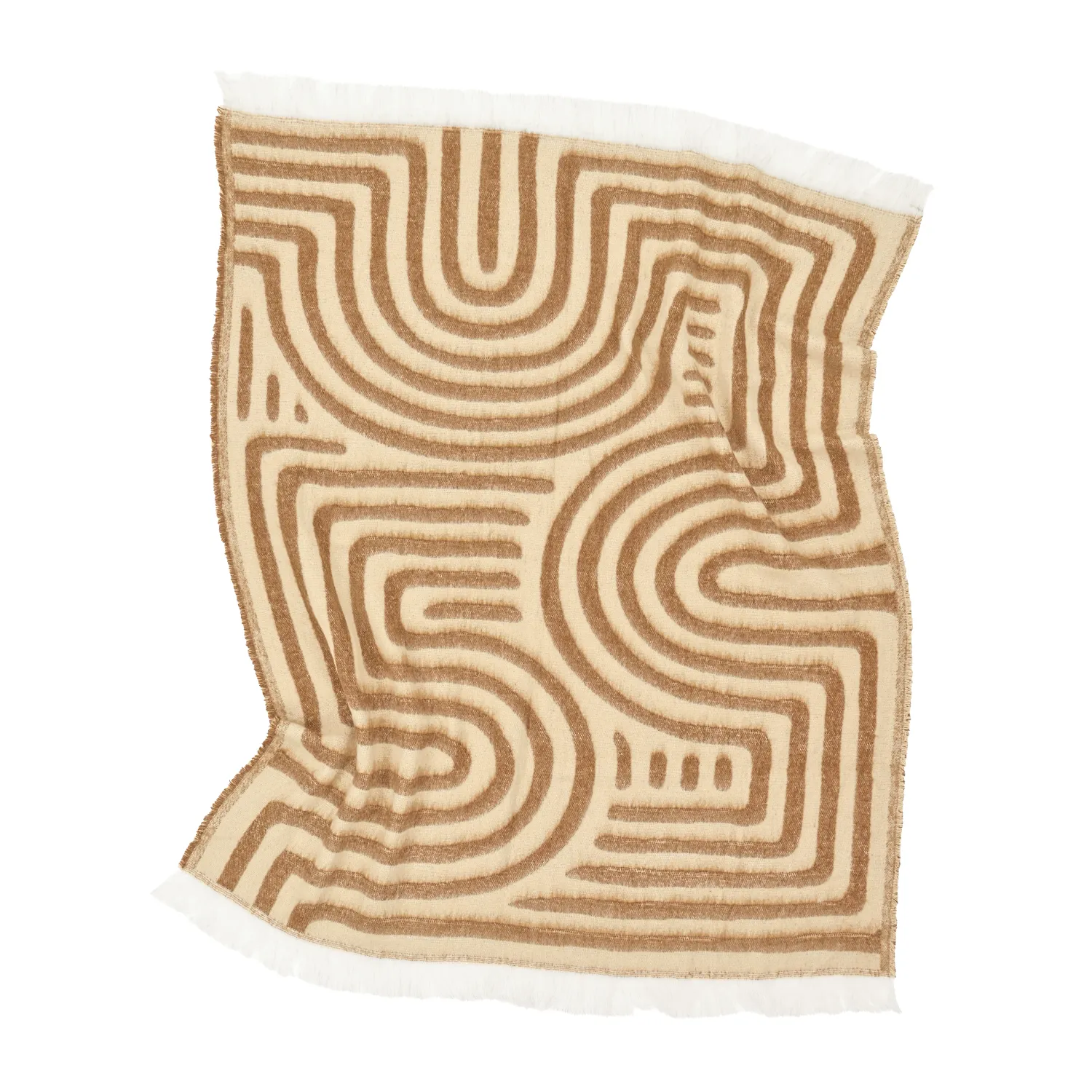 Dekens - Wollenmix plaid - Melody (bruin/beige)
