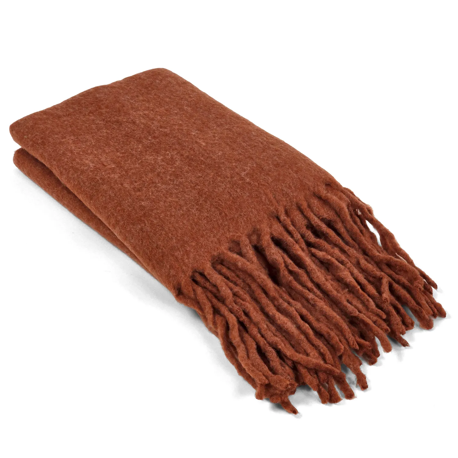 Plaid dekens - throw van wolmix - Samantha (koper)