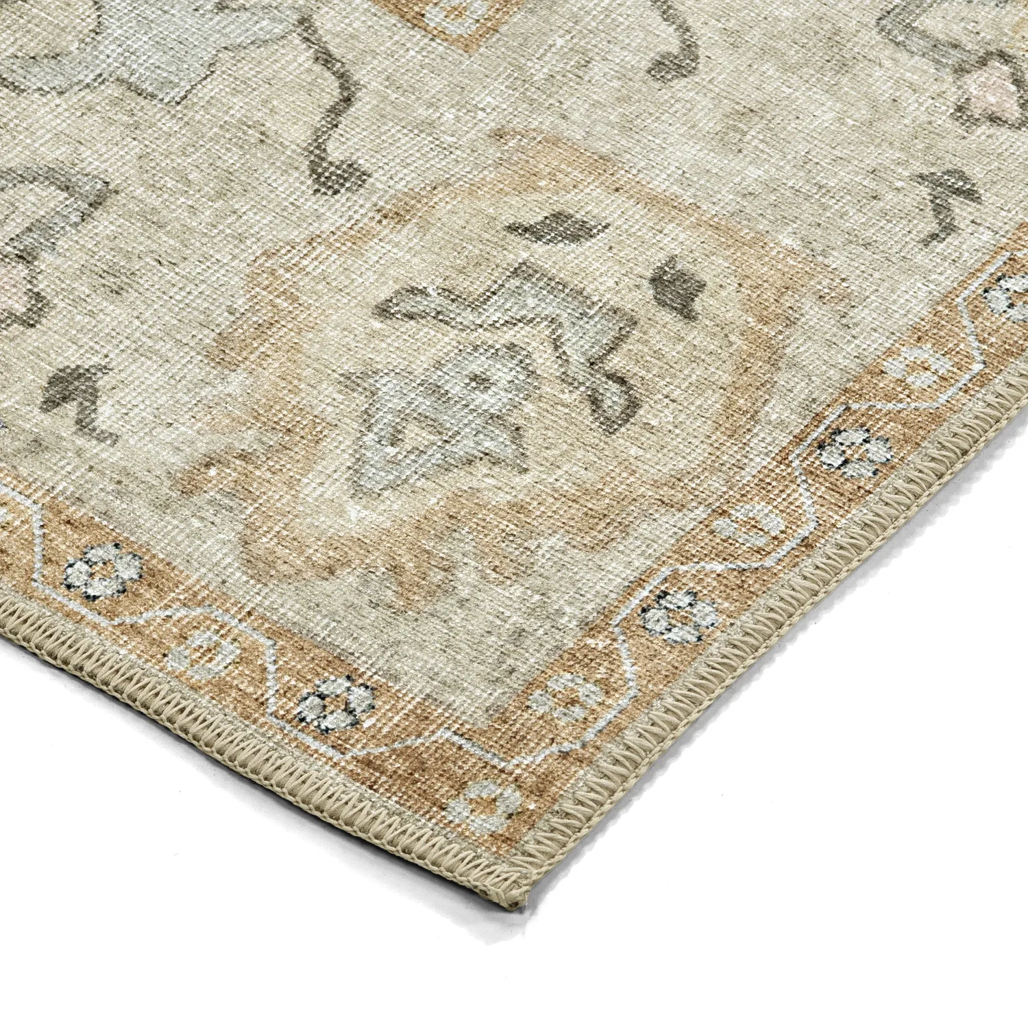 Vlakgeweven vloerkleed - Amena (beige)