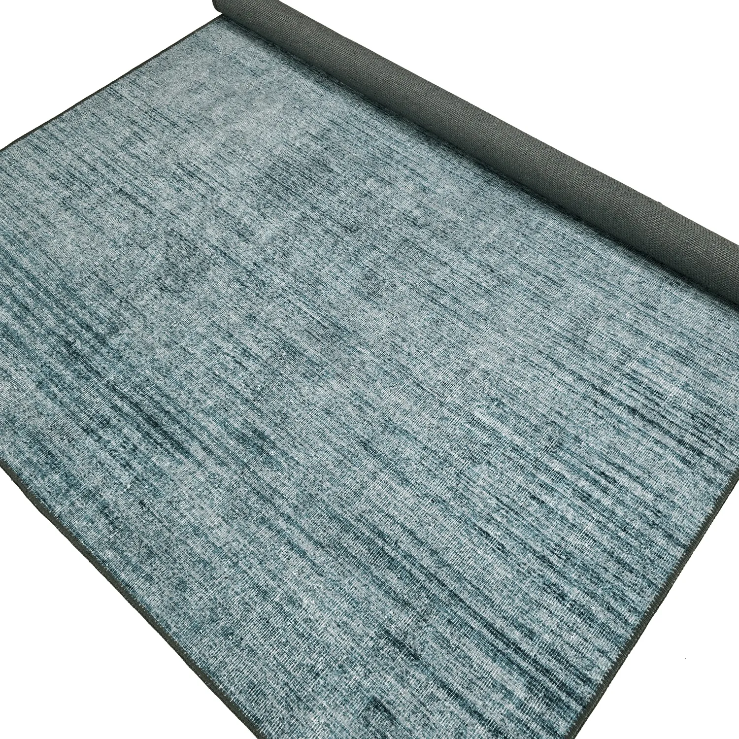 Vlakgeweven vloerkleed - Elarion (blauw)