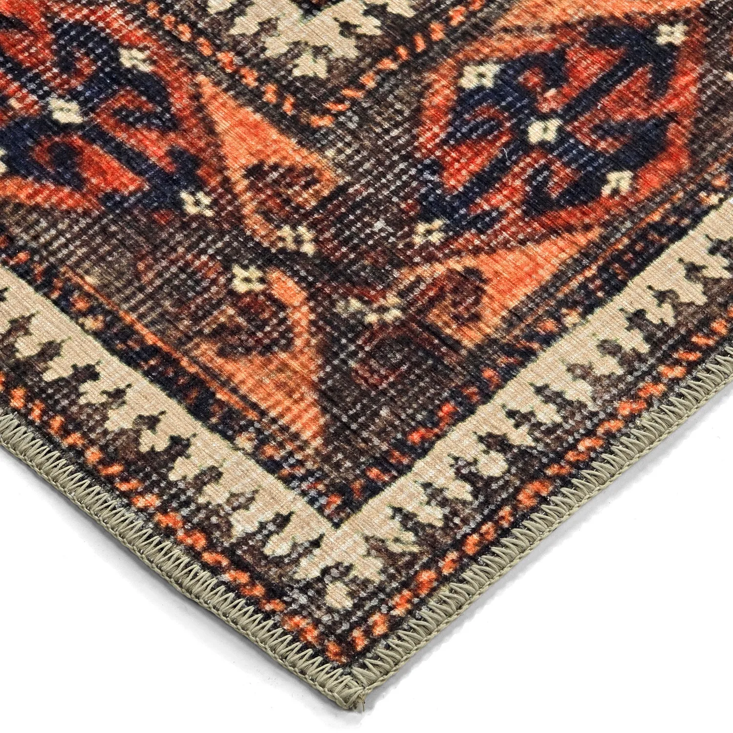 Vlakgeweven vloerkleed - Khalamir (rood)
