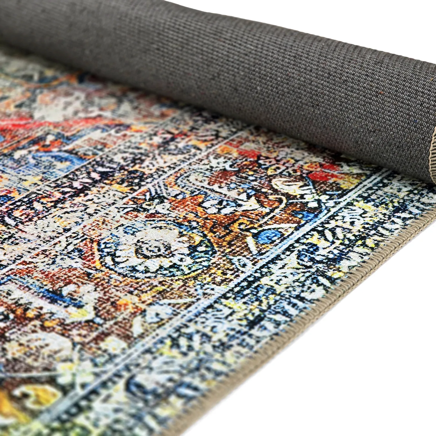 Vlakgeweven vloerkleed - Oriental Rainbow (multi)