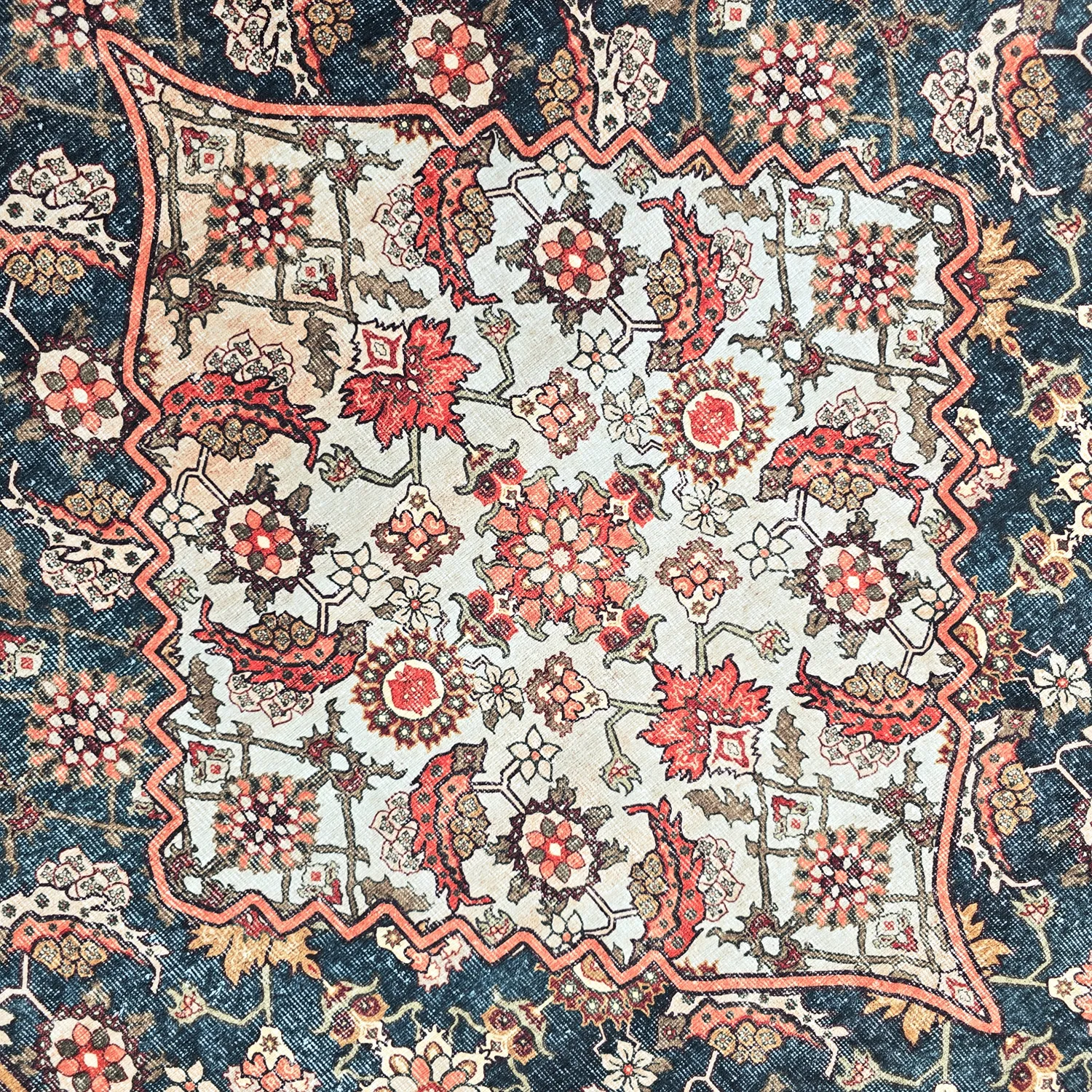 Vlakgeweven vloerkleed - Samaria (rood)