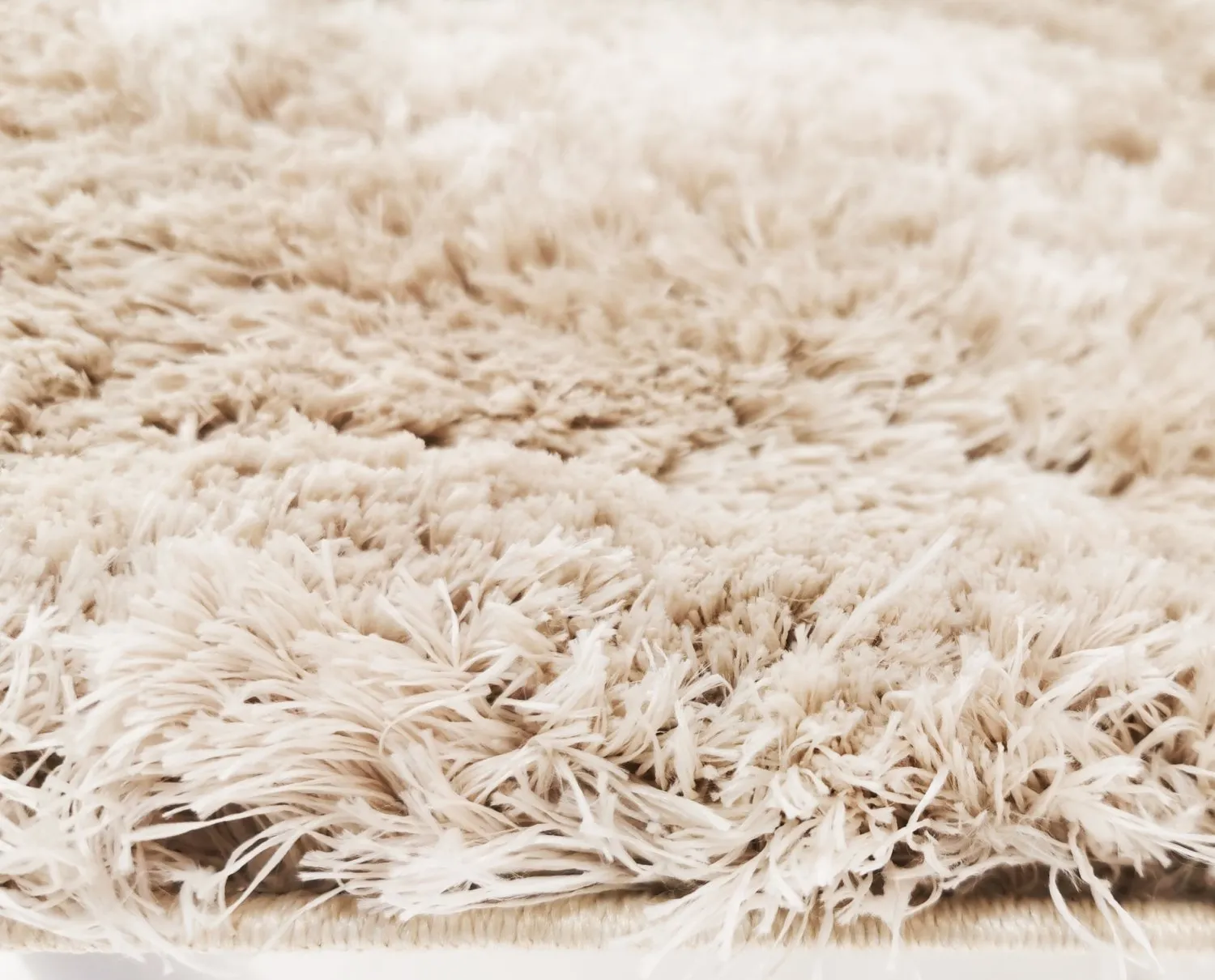Hoogpolig vloerkleed - Kanvas (beige)