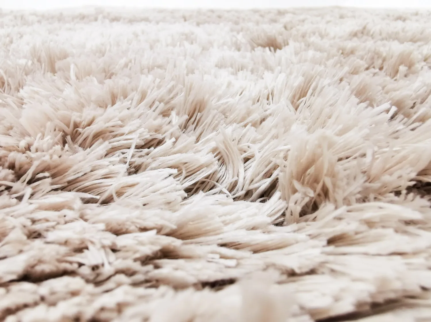 Hoogpolig vloerkleed - Kanvas (beige)