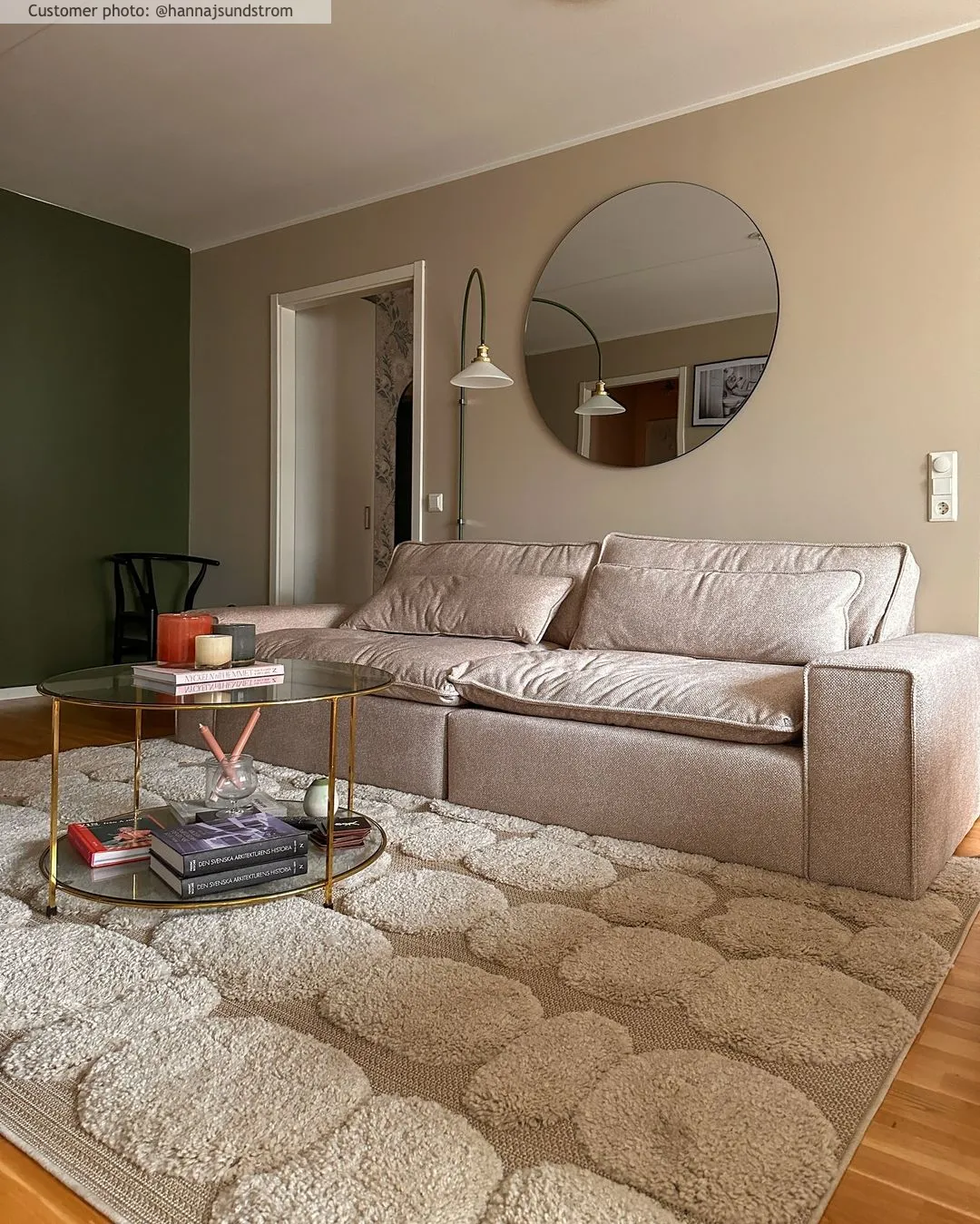 Hoogpolig vloerkleed - Fondi (beige)