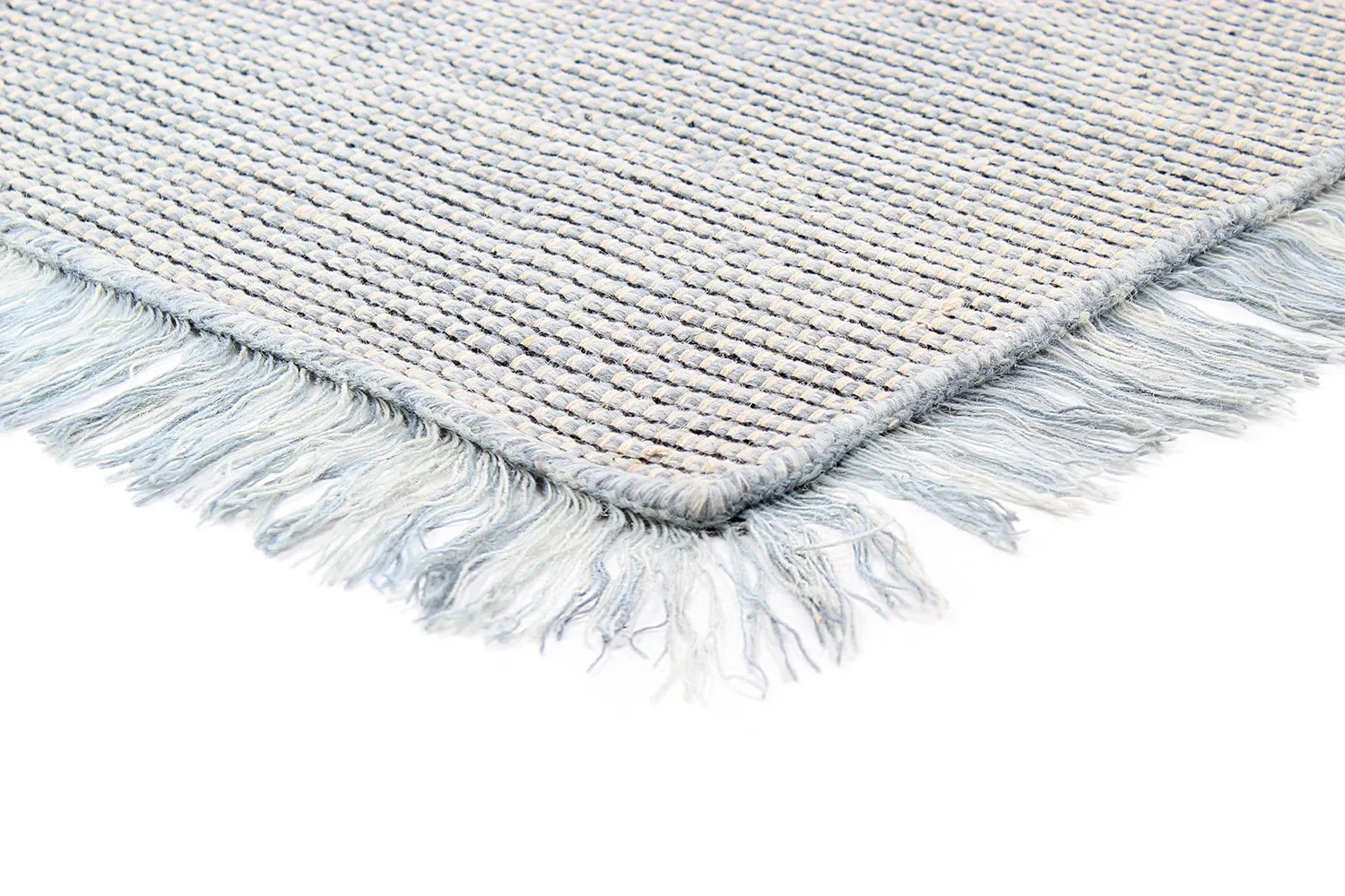 Wollen-vloerkleed - Pike (blauw)