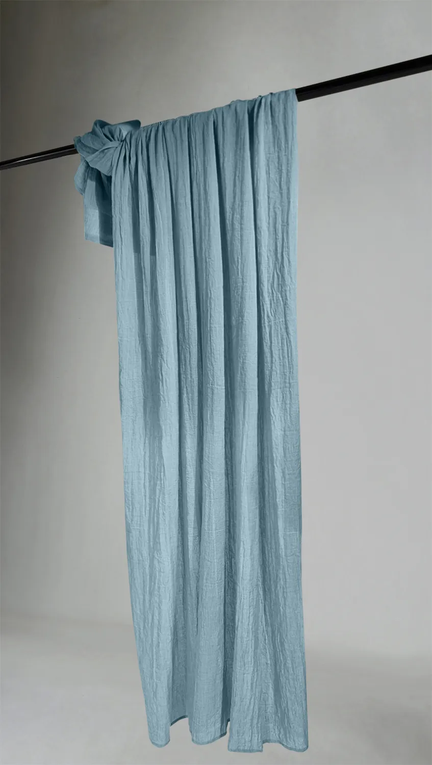Gordijnen - Kantengordijn Hilma (blauw)