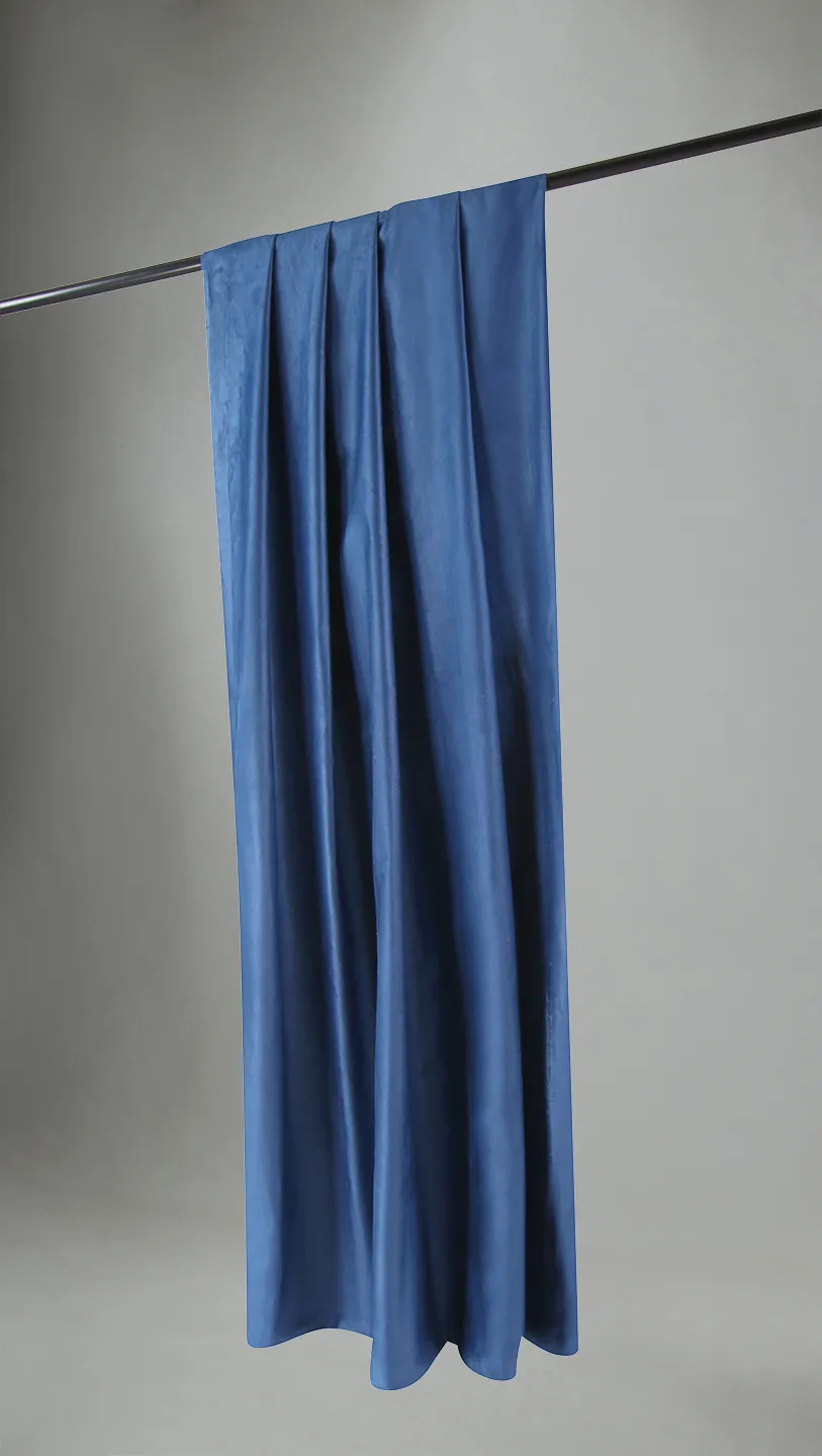 Gordijnen - Fluwelen gordijnen Juliet (blauw)