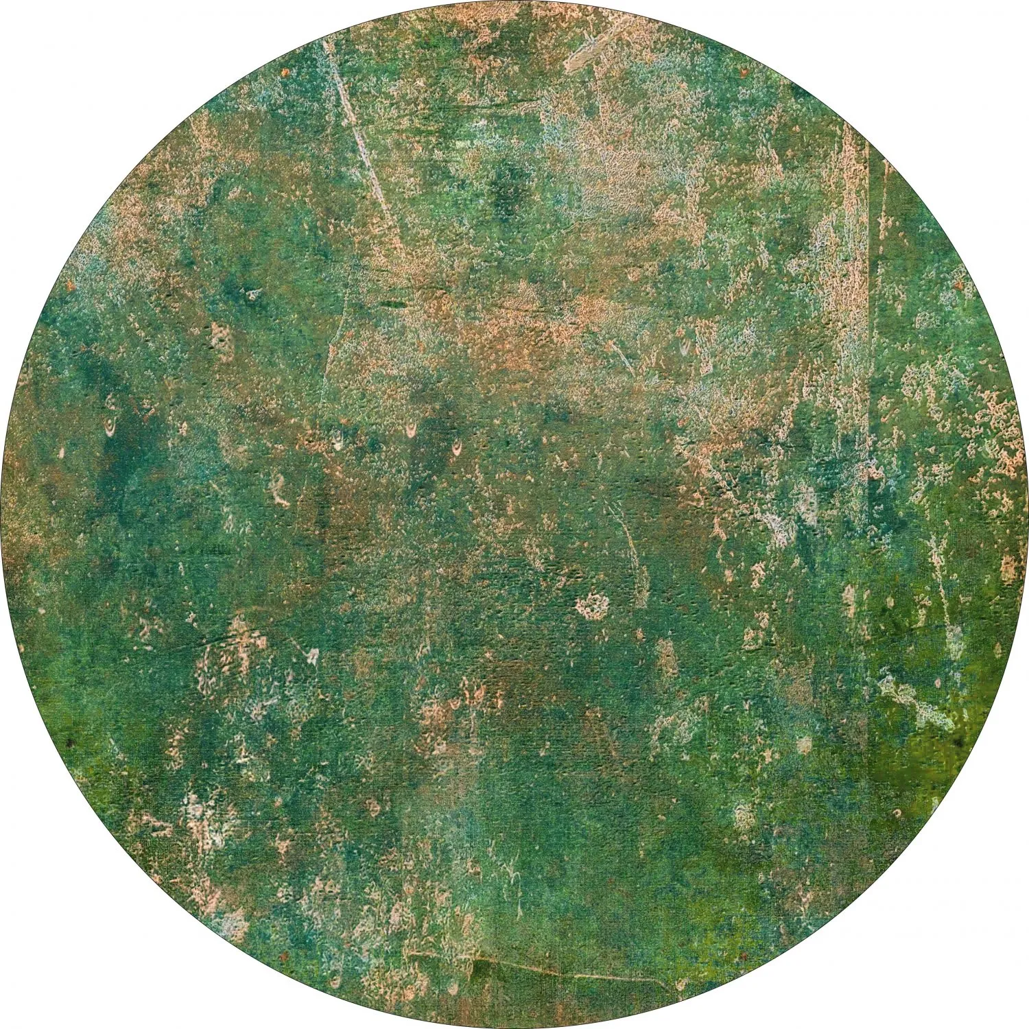 Rond vloerkleed - Povoa (groen)