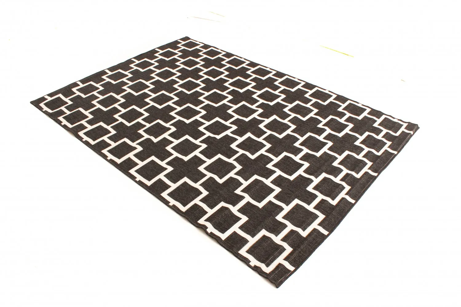 Vloerkleden voor binnen en buiten - Brussels Silver (zwart)