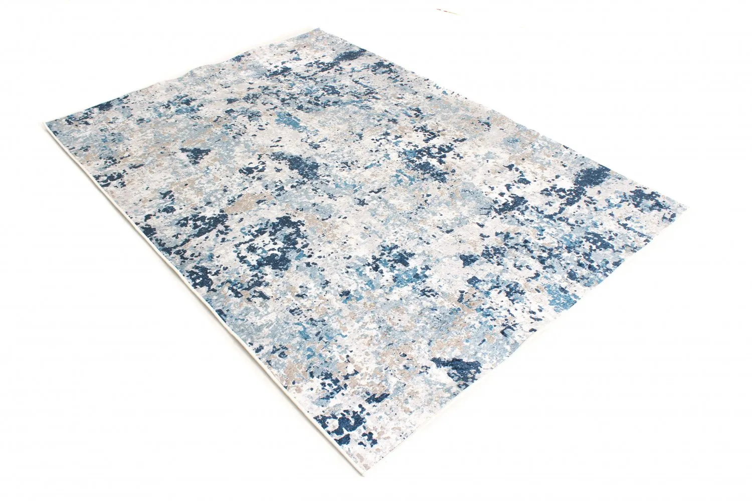 Rond vloerkleed - Hiboun (blauw)