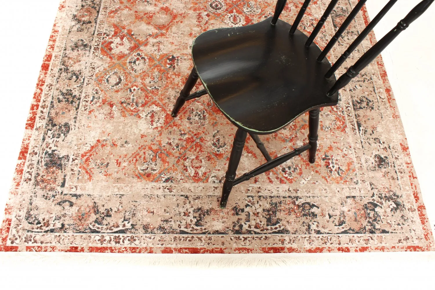 Rond vloerkleed - Douz (rood/multi)