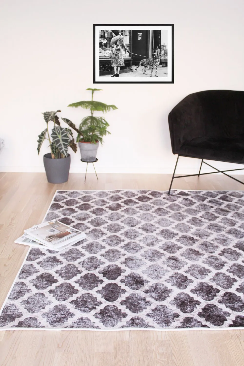 Rond vloerkleed - Gabes (grijs)