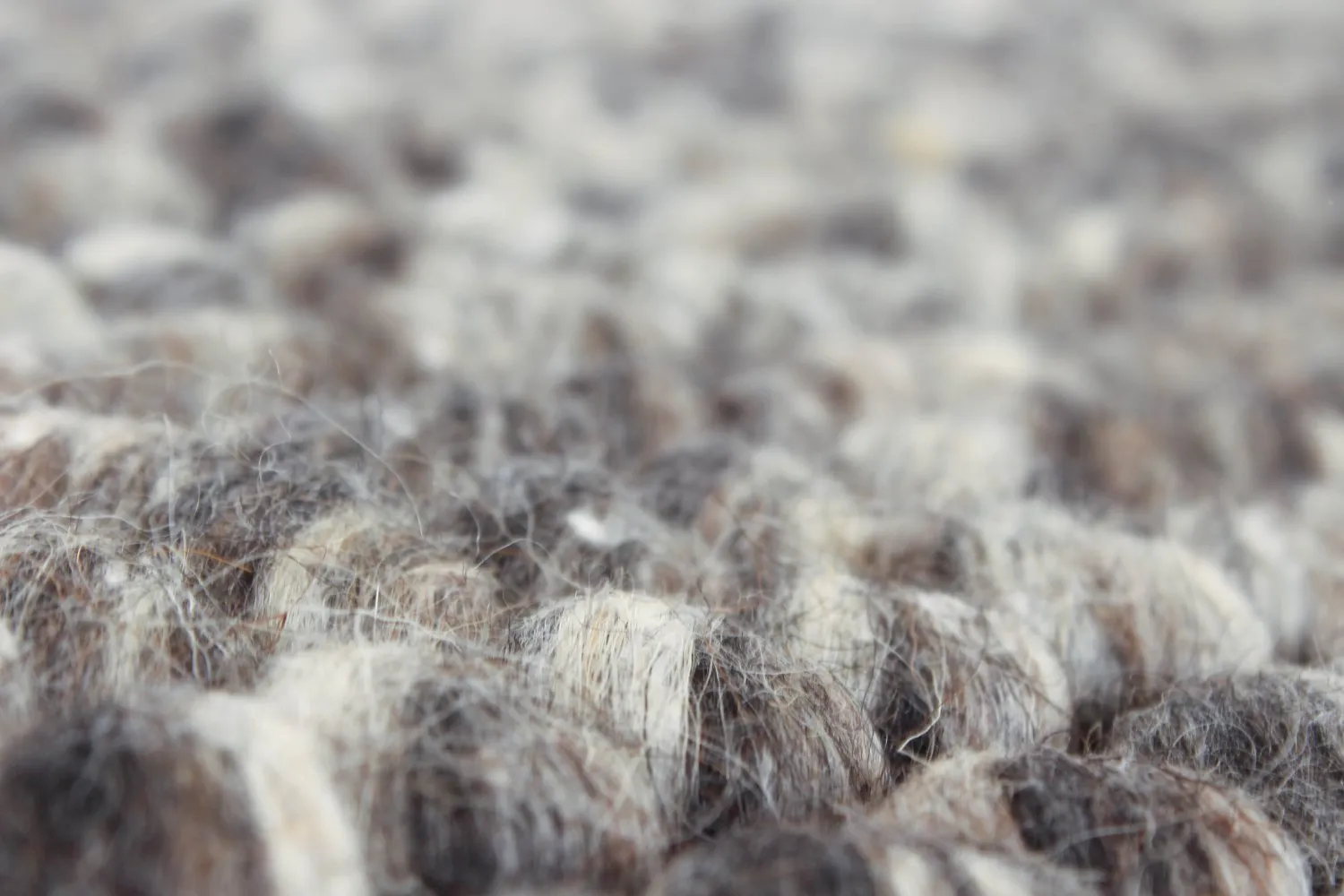 Wollen-vloerkleed - Avafors Wool Bubble (grijs)