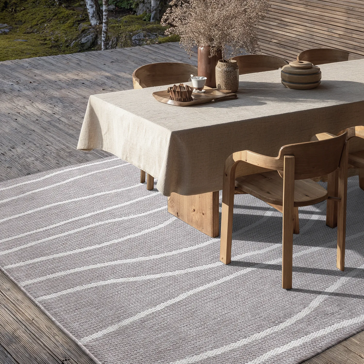 Vloerkleden voor binnen en buiten - Djerba (taupe)