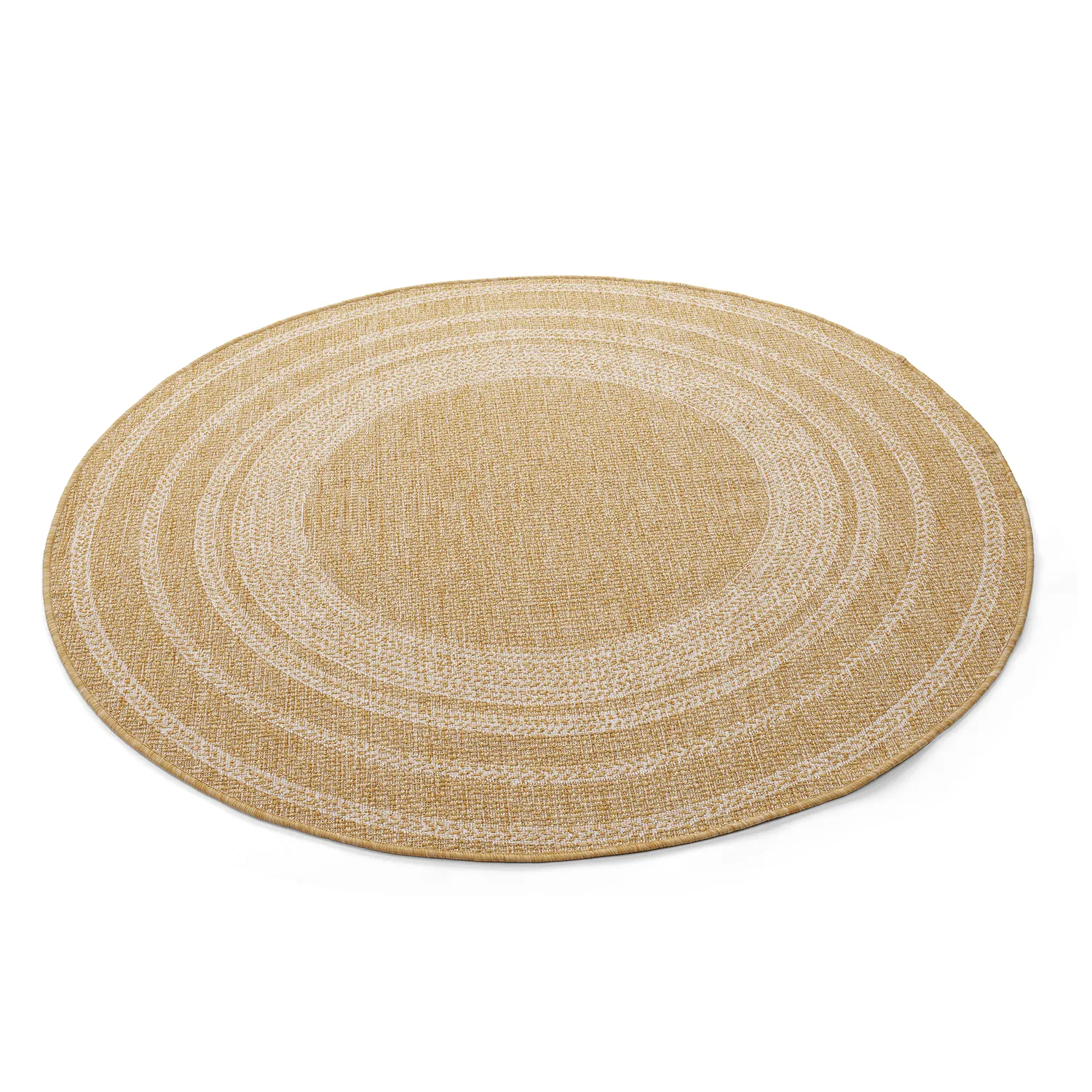 Rond vloerkleed - Indoor/Outdoor Angus (natuur)