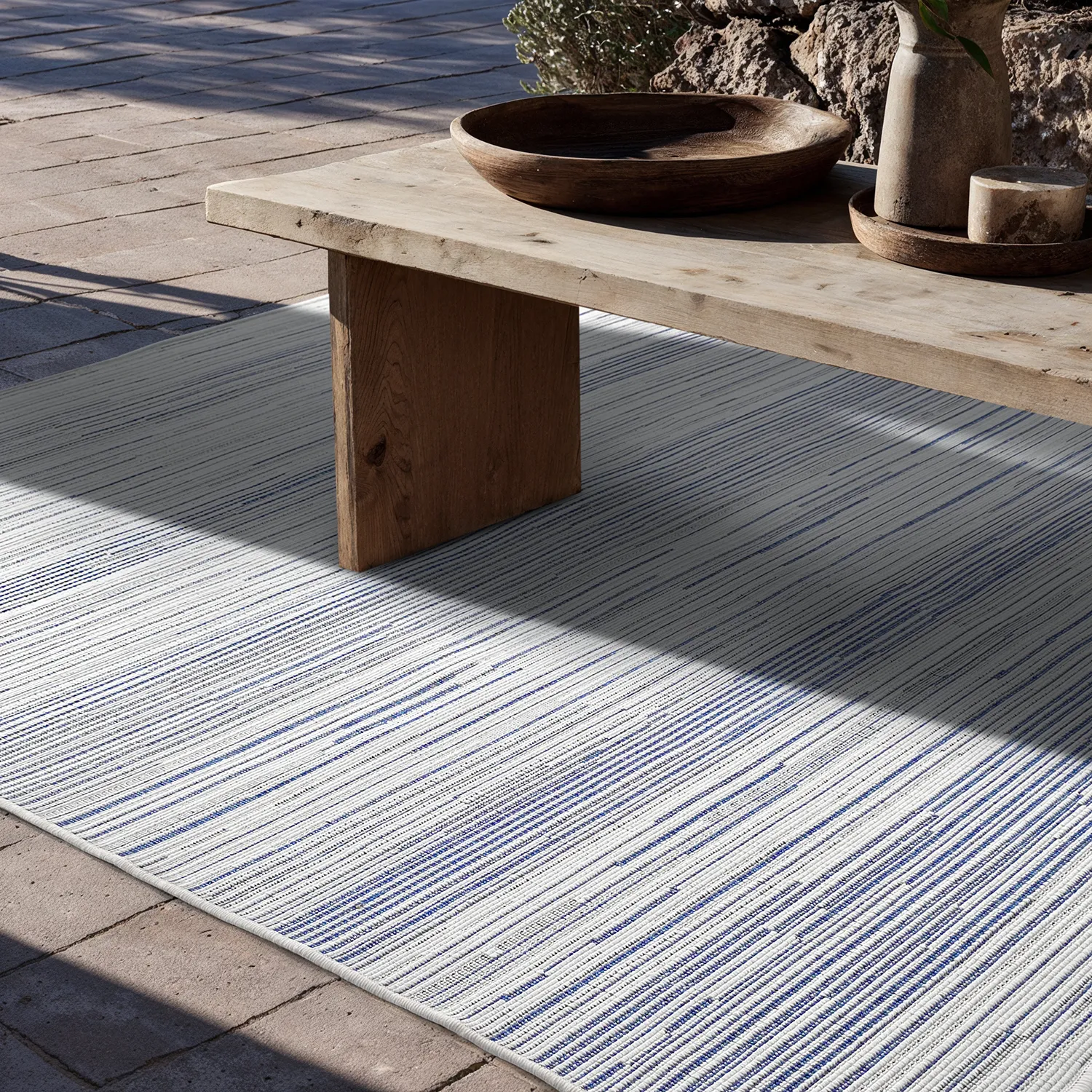 Vloerkleden voor binnen en buiten - utomhusmatta - Arcata (blauw)