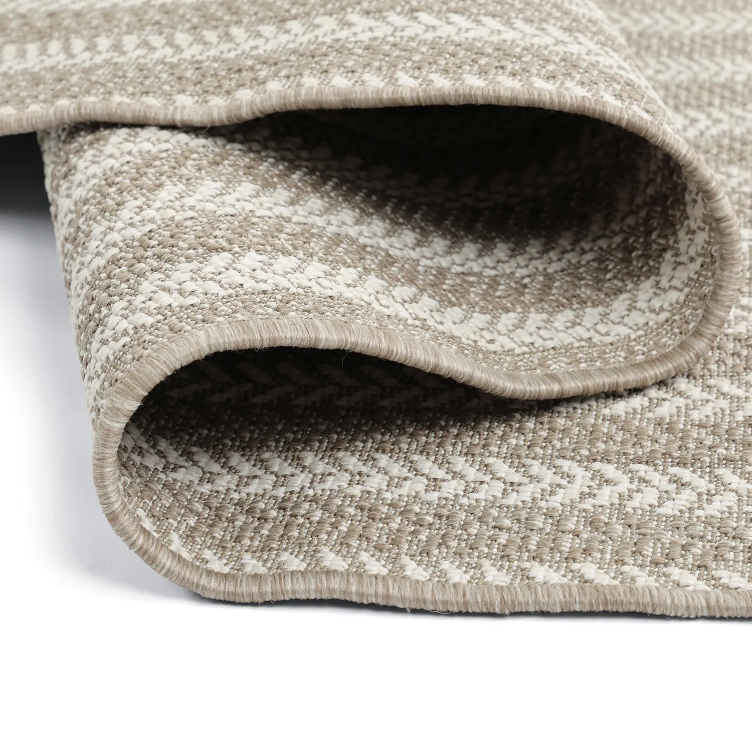 Ovaal tapijt - Indoor/outdoor Leander (beige)