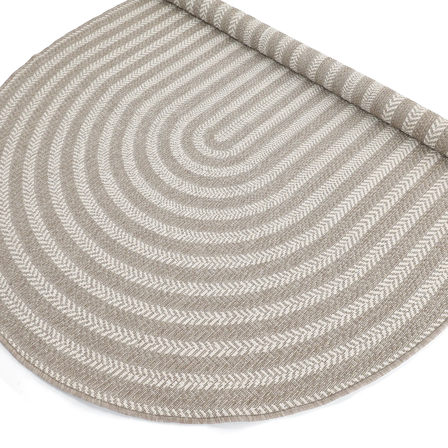 Ovaal tapijt - Indoor/outdoor Leander (beige)